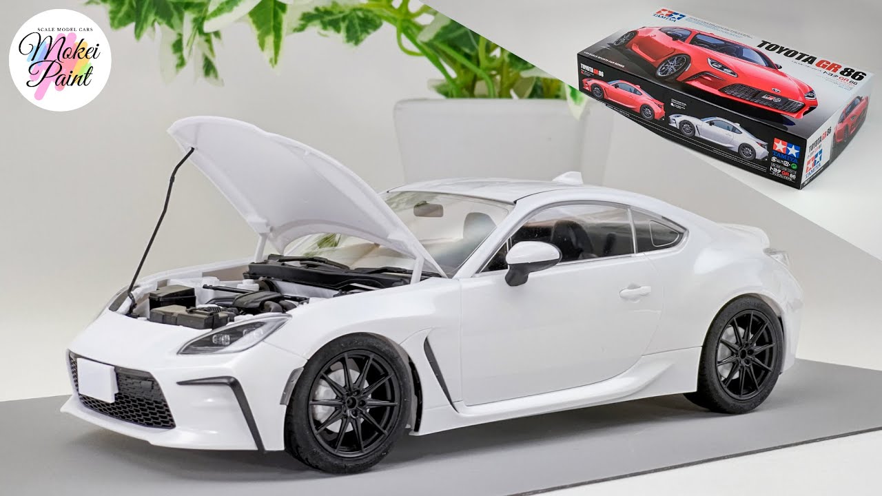 Tamiya Toyota GR 86 1/24 Scale Model Build Temporary assembly