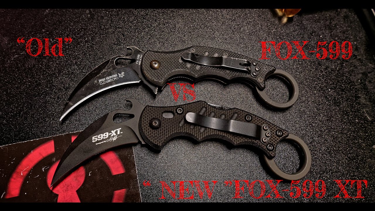 カランビット】FOX-599 XT VS FOX-599 比較 【レビュー】 - YouTube