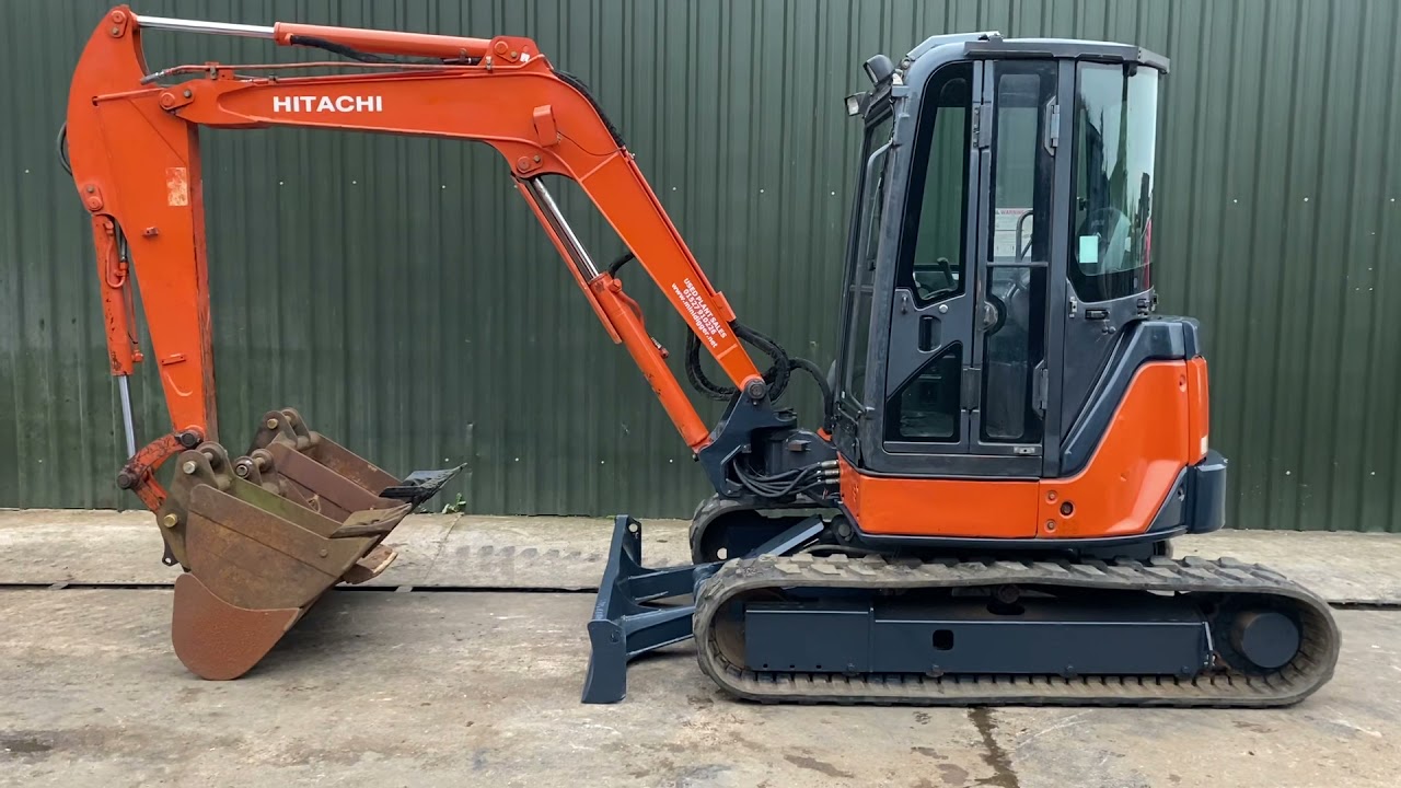 HITACHI ZX50 U MINI EXCAVATOR FOR SALE - YouTube