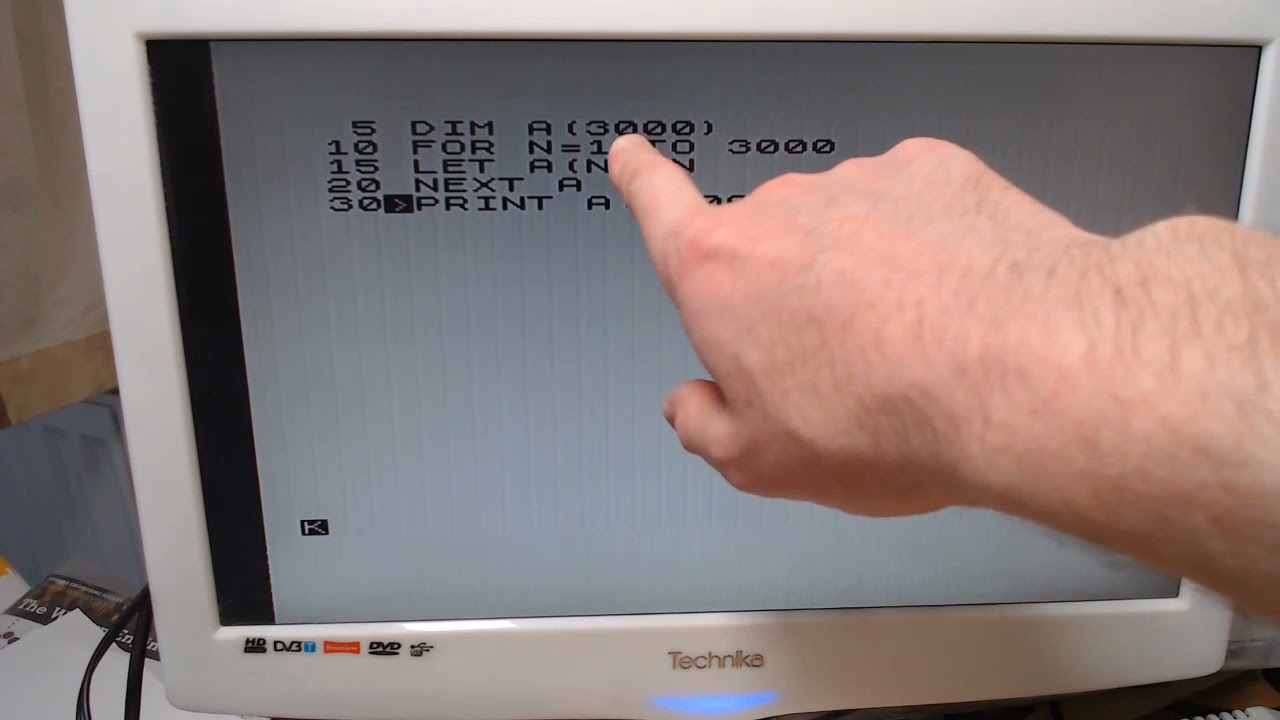 ZX81 memory check - YouTube