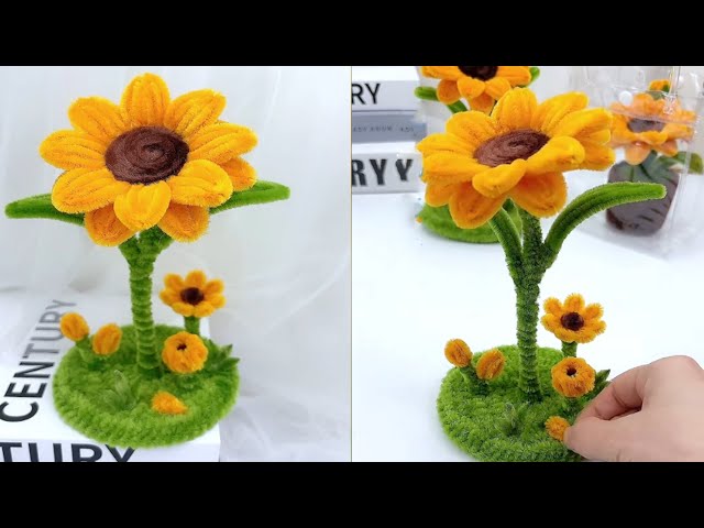 モールでお花🌼ひまわりの作り方 - YouTube