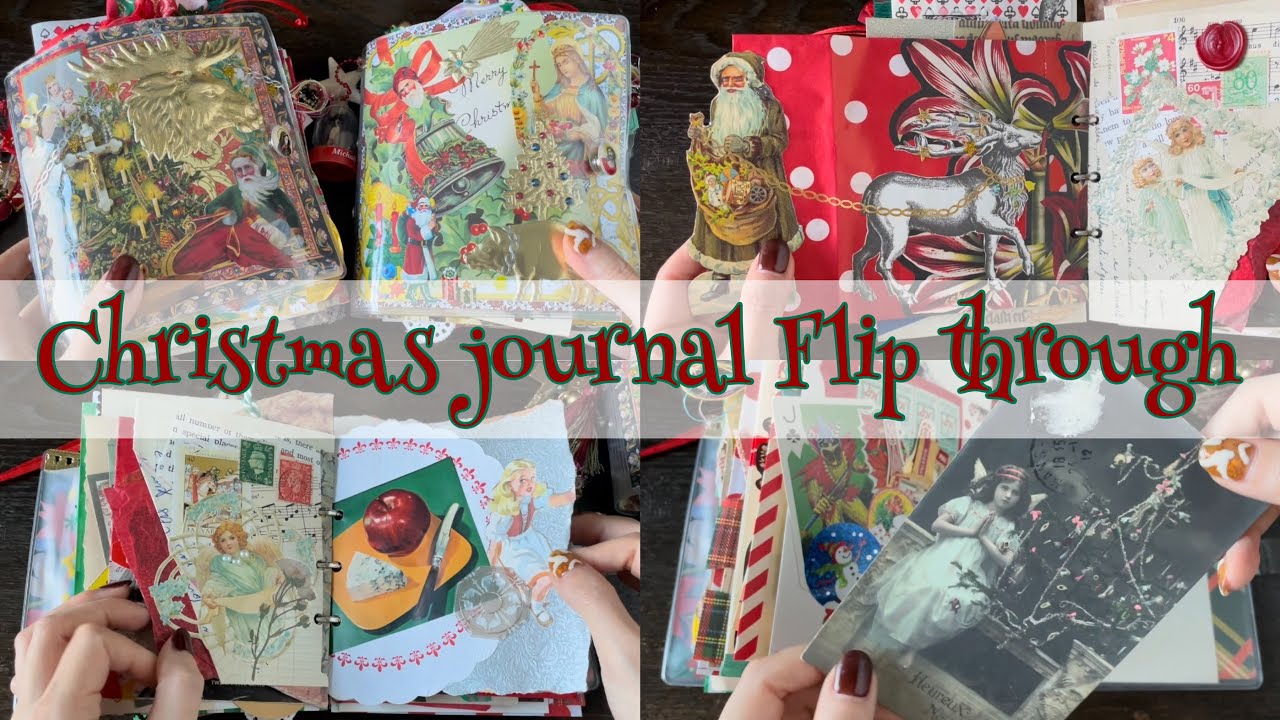 完成したジャンクジャーナルをめくっていく | junk journal