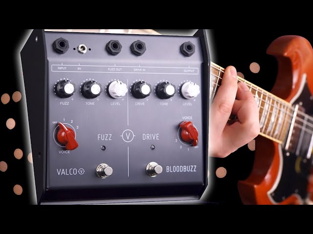 Valco BloodBuzz Fuzz and Drive pedal - Gear Demo and Walkthrough