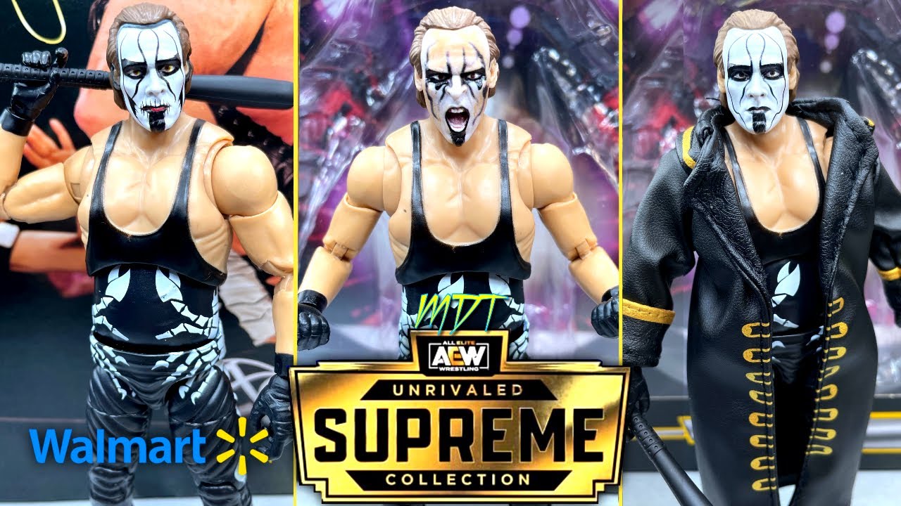 AEW SUPREME COLLECTION STING FIGURE REVIEW! - YouTube