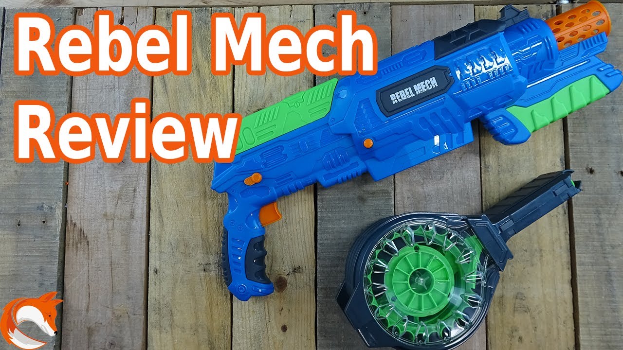 REVIEW - Rebel Mech Adventure Force Unboxing FPS DRUM MAG! - YouTube