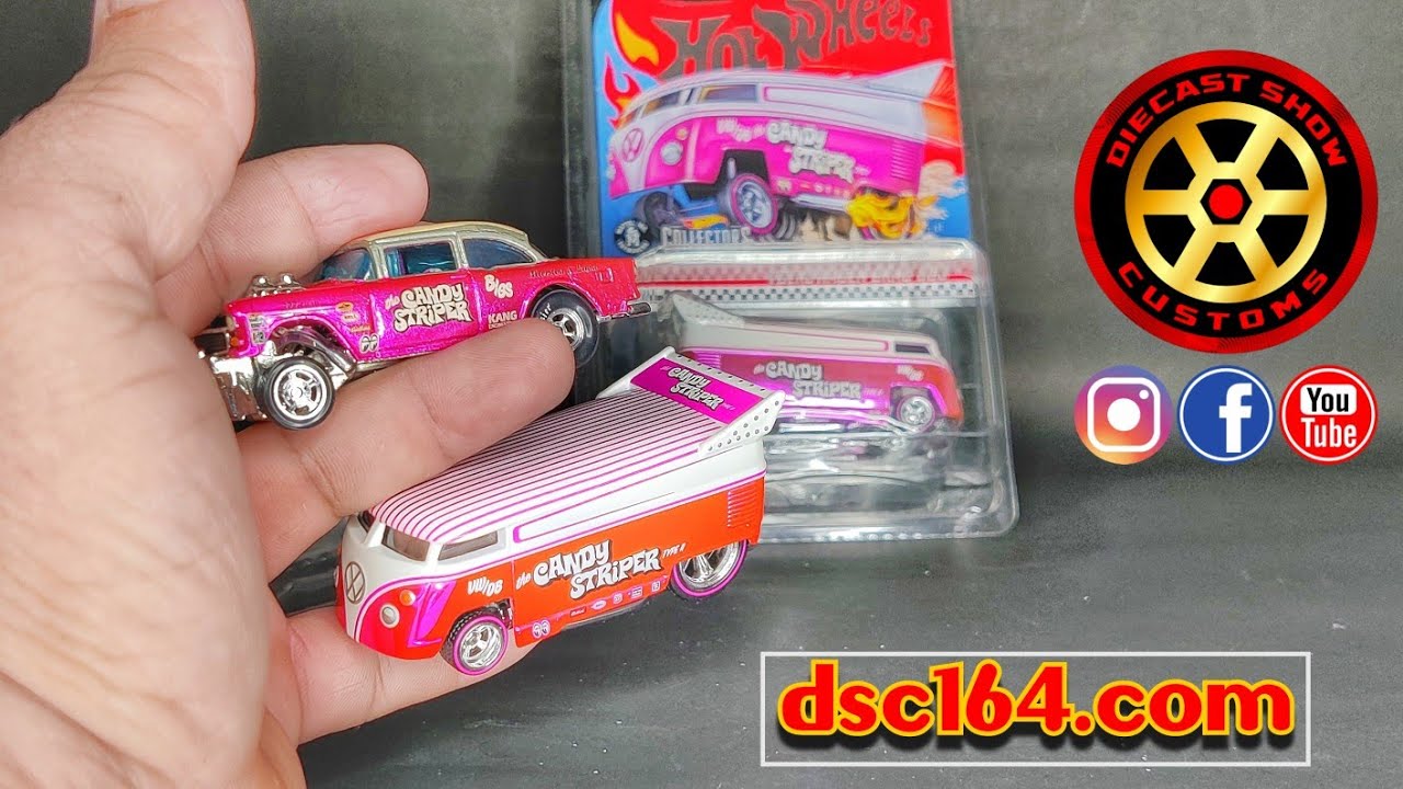 2021 Hot Wheels RLC Exclusive Candy Striper Volkswagen Drag Bus