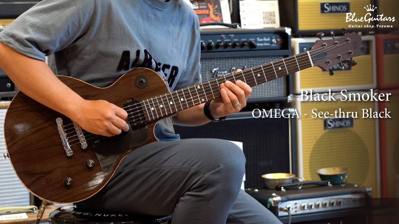 BLACK CLOUD | Black Smoker OMEGA - See-thru Black | Blue Guitars