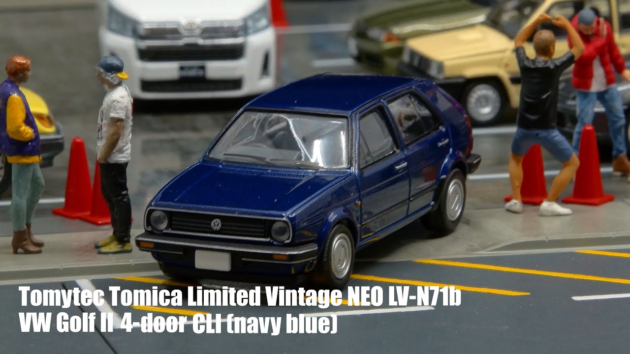 Tomica Limited Vintage NEO LV-N71b VW Golf II 4-door CLI (navy