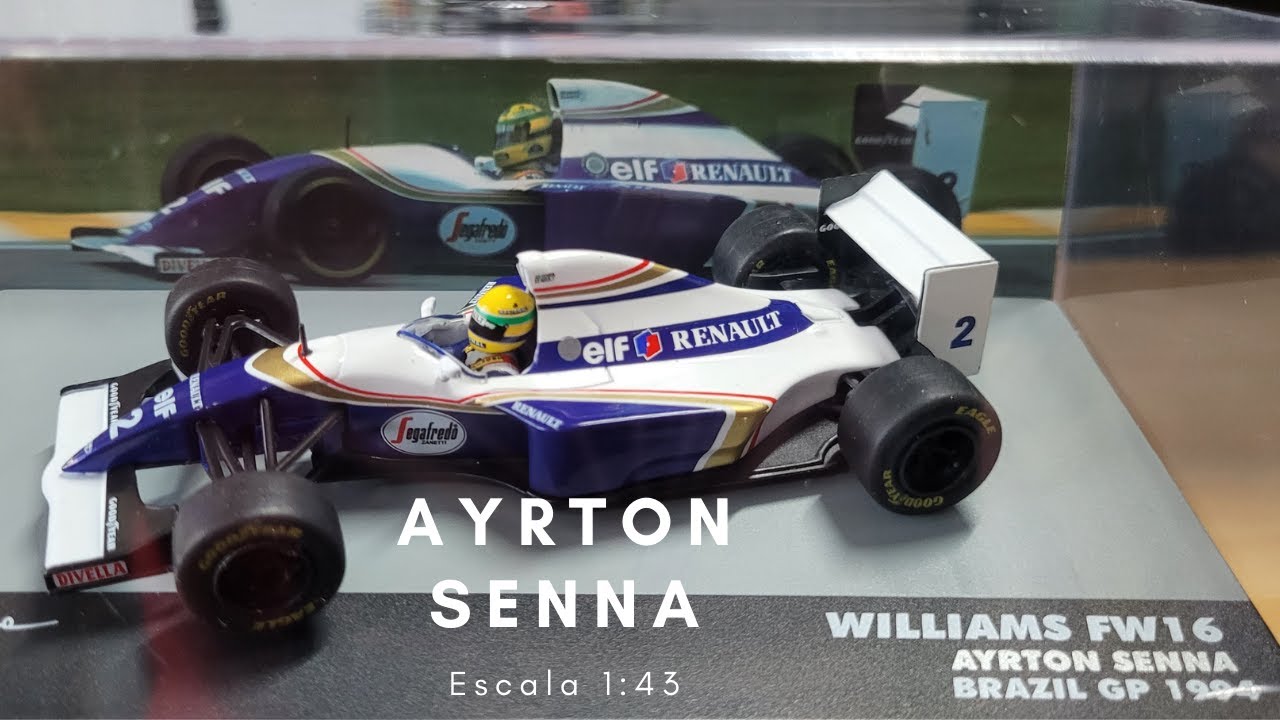 Ayrton Senna Williams FW16 1994 Brazil Escala 1:43 Altaya - YouTube