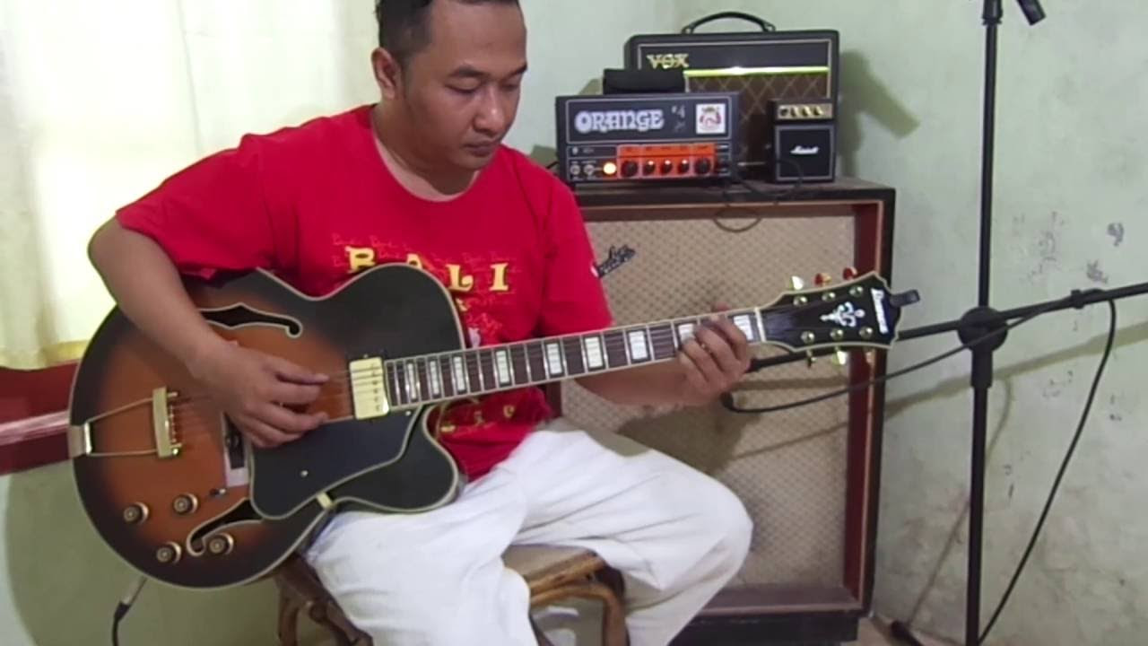 Ibanez AFJ95 VSB guitar sound check - YouTube