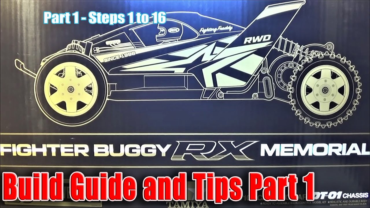 Tamiya DT01 Fighter Buggy RX Memorial Build Guide + Tips Part 1