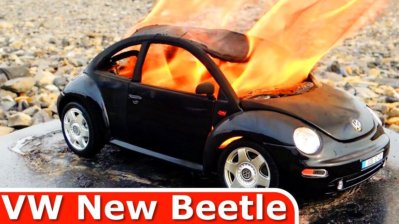 Burning My Volkswagen New Beetle - The Car Is On FIRE - Just a