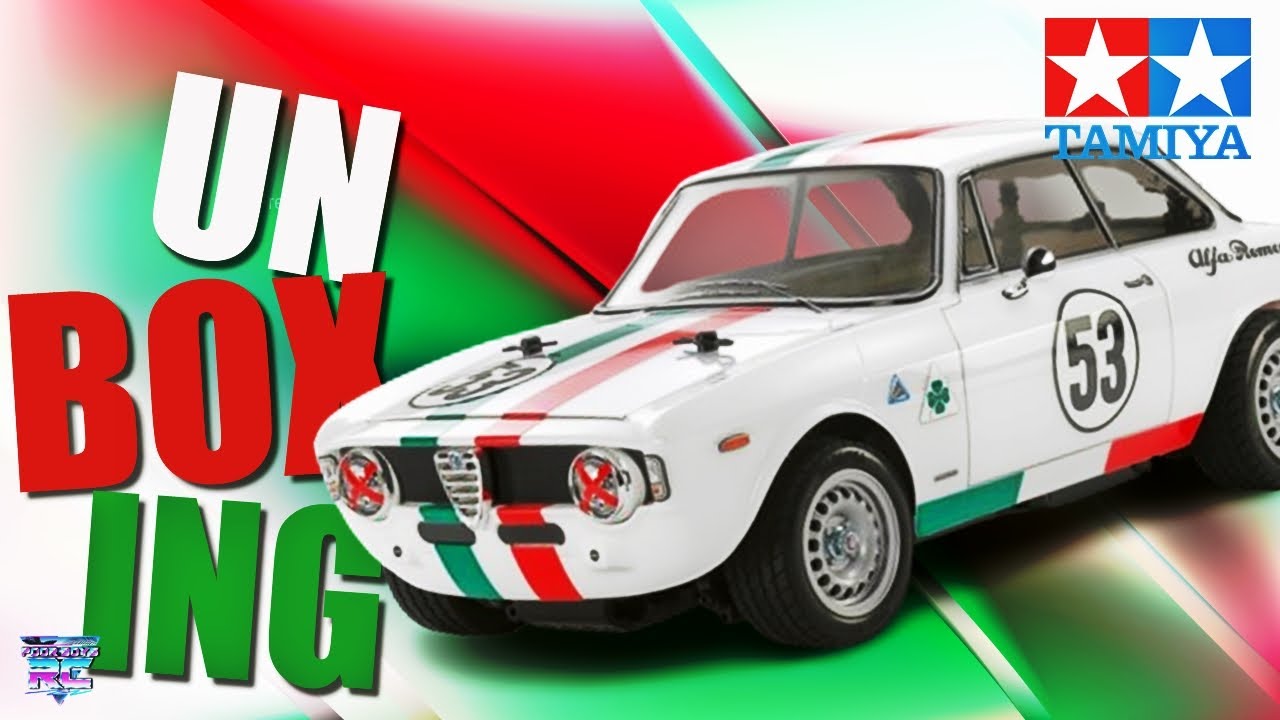 Tamiya MB-01 Alfa Romeo Giulia Spring GTA Unboxing: First