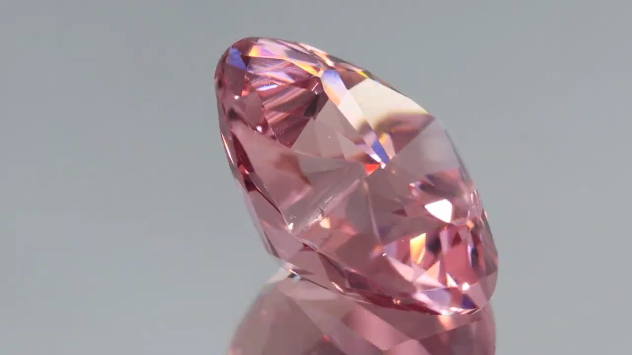 天然モルガナイト 5.92ct 【美ハート】マダガスカル 日独鑑別書