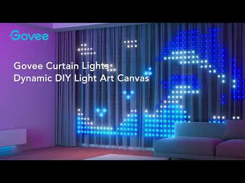 How to Draw Light Art and Sync Together Govee Curtain Lights - YouTube