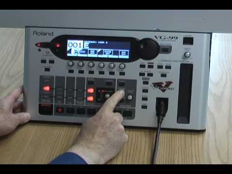 Roland VG-99 Tutorial with an Electric Guitar - YouTube