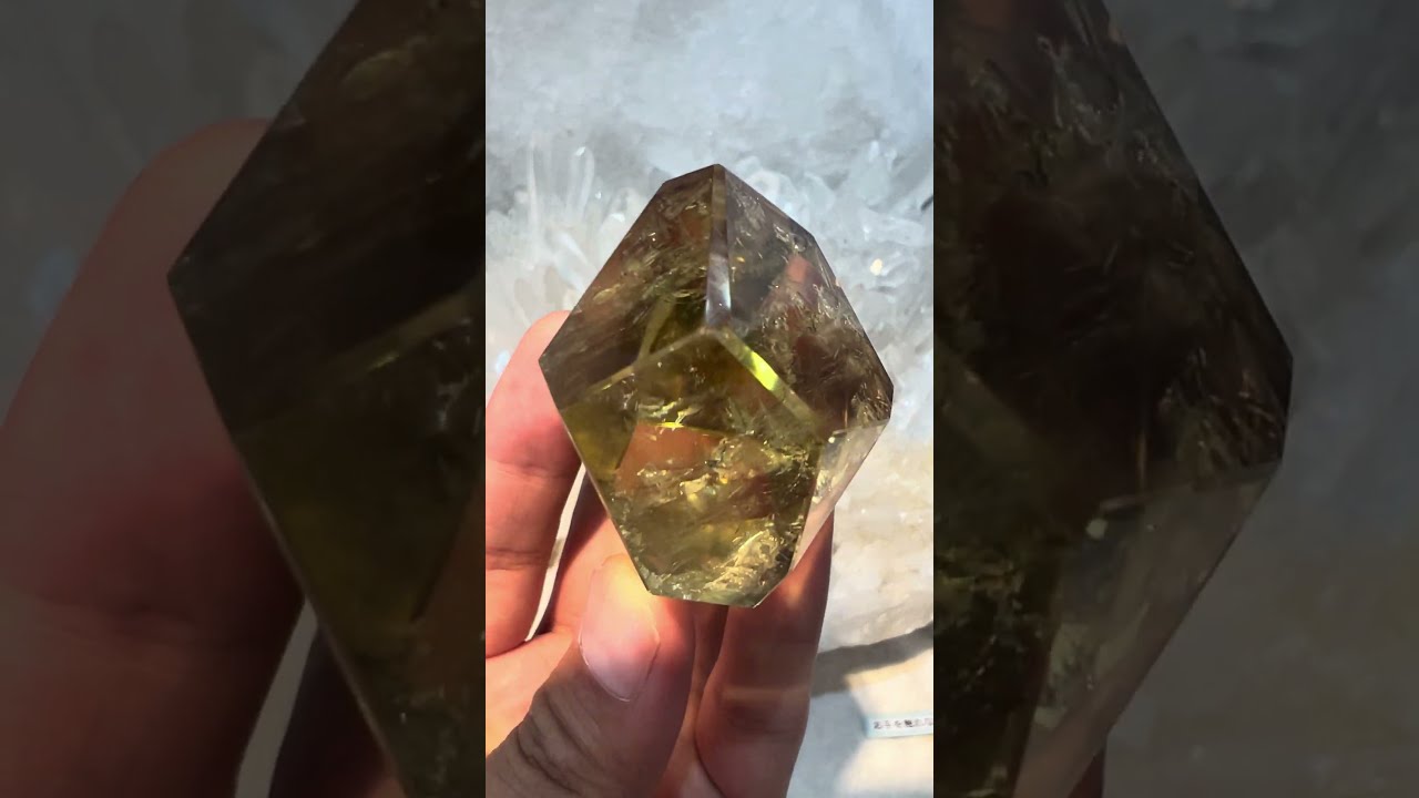 スモーキーシトリン/ファントム/虹入り(W107)