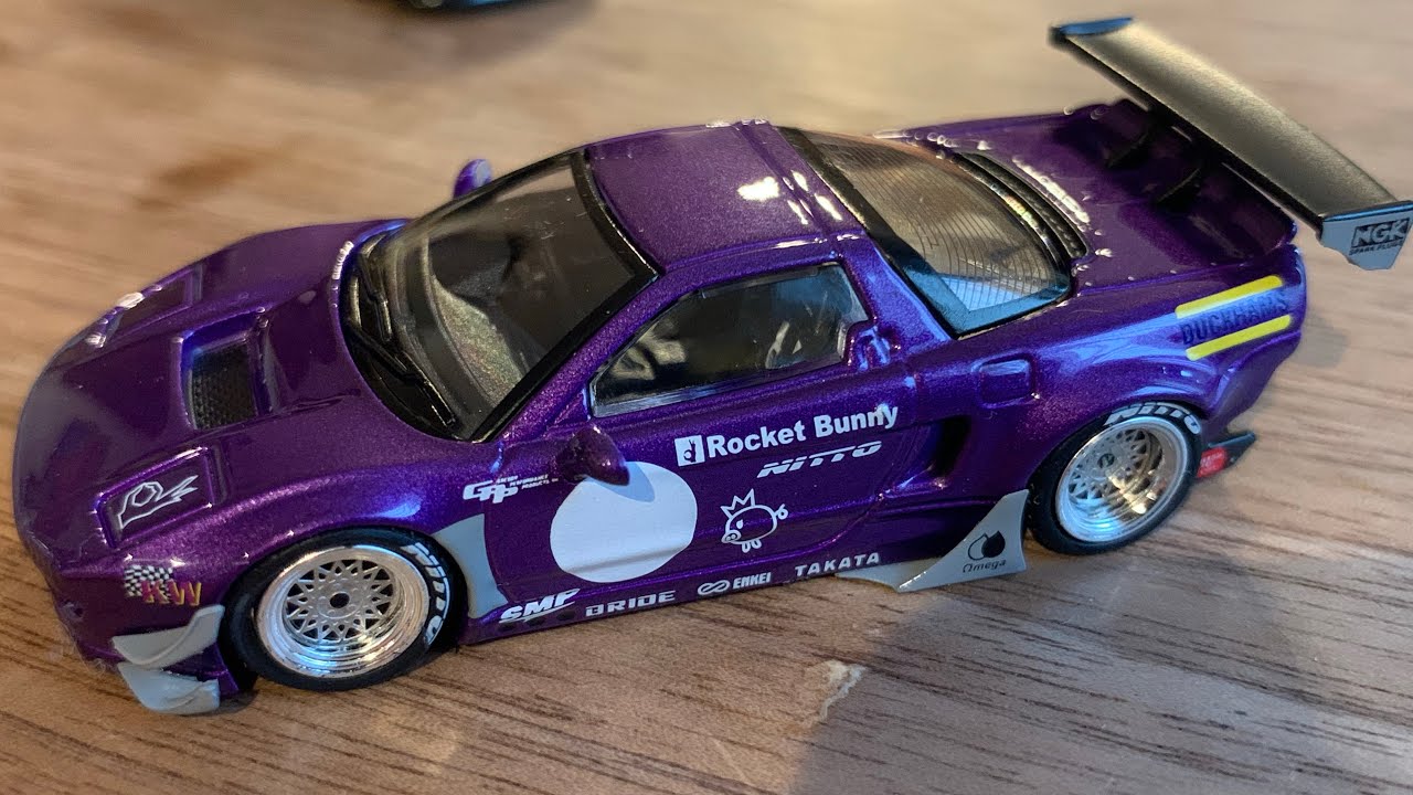 1/64 ロケットバニー仕様NSX NA、大阪JDM仕様シビック inno開封 civic