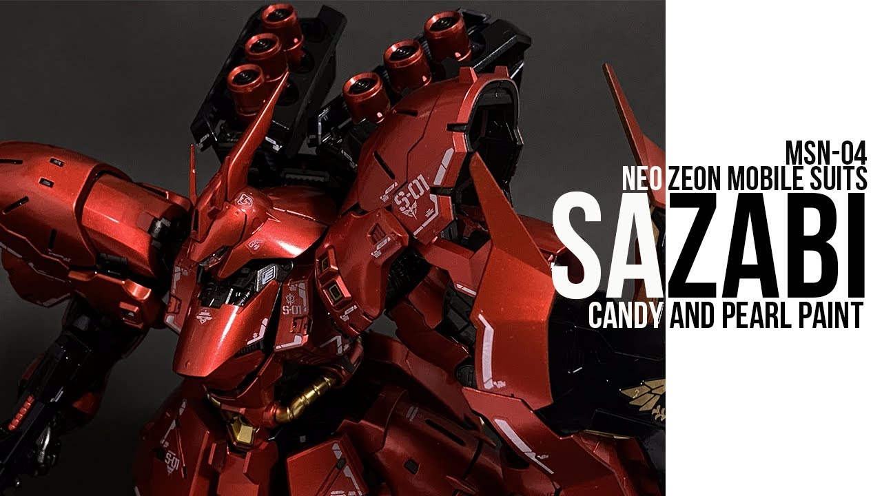 Gunpla Full Painting] Sazabi, the Gunpla that looks best in candy