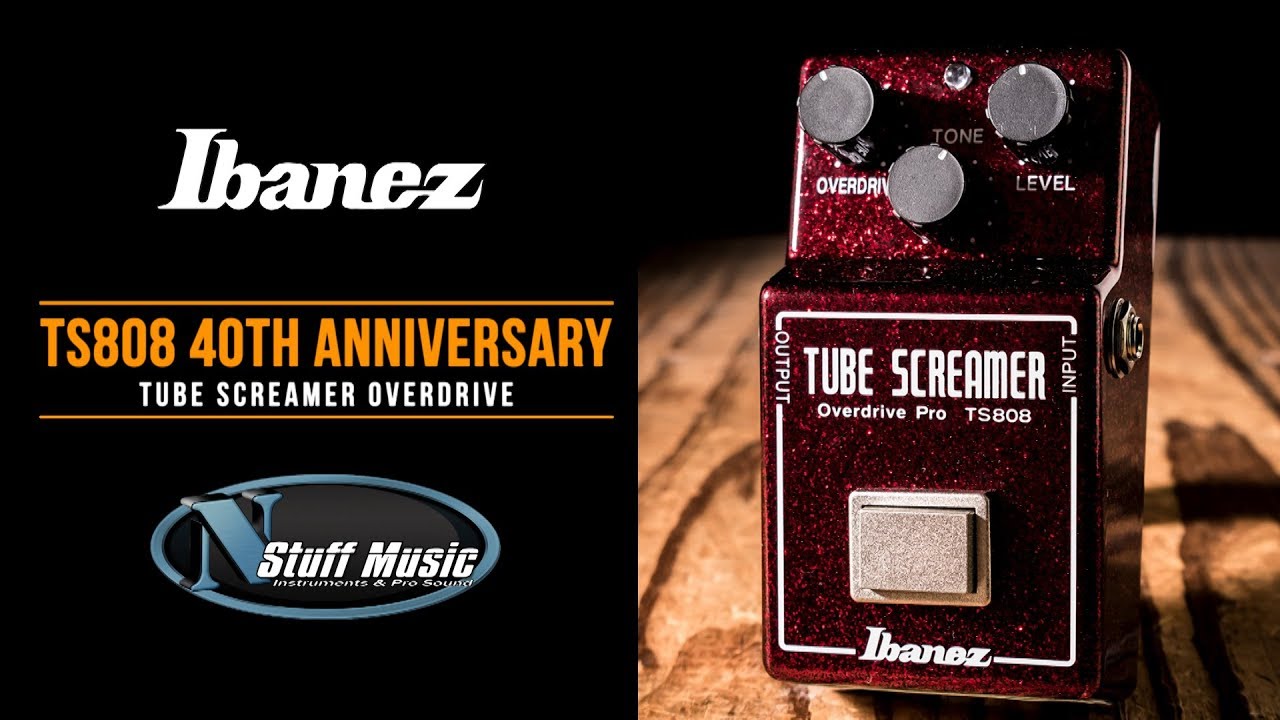 Ibanez TS808 40th Anniversary Tube Screamer - Ruby Red Sparkle