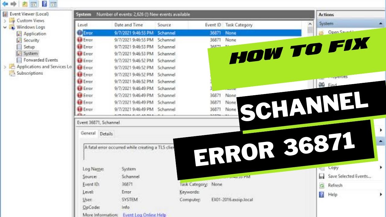 How to fix a fatal error occurred while creating TLS client