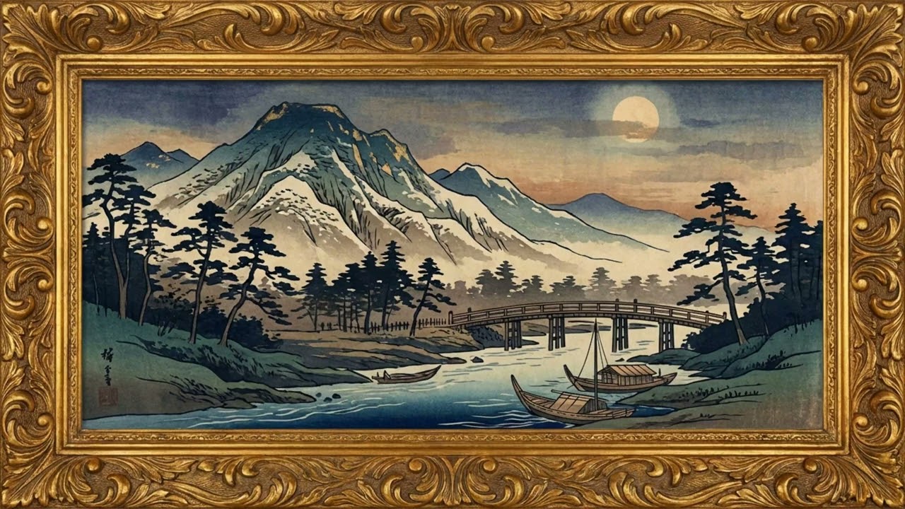 Utagawa Hiroshige Japanese Woodblock Prints | 4K TV Art Frame