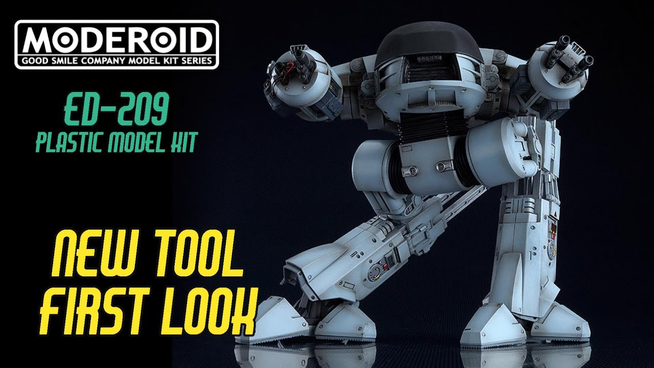 Robocop ED-209 First Plastic Model Kit by MODEROID Review - YouTube
