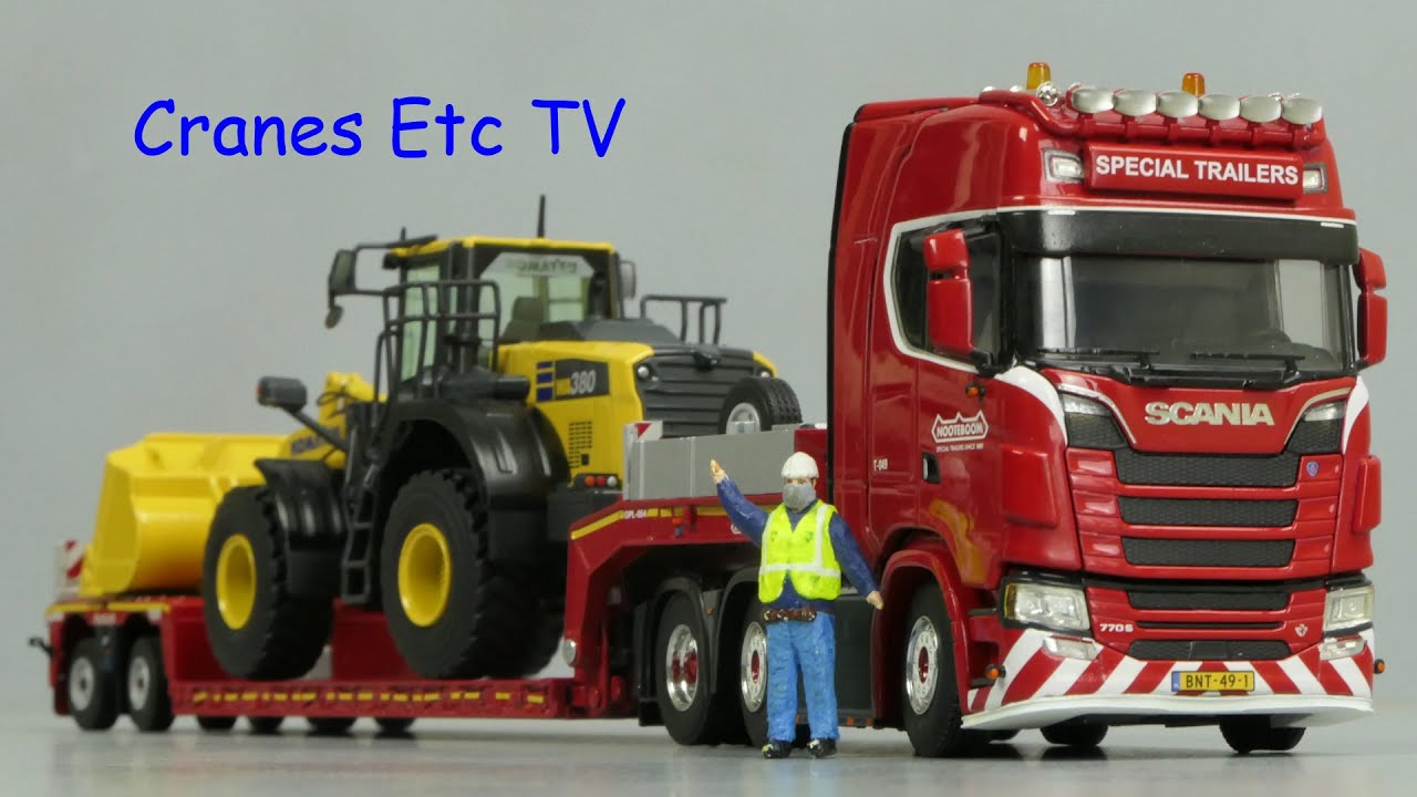 WSI Scania S + Nooteboom 2 axle Euro PX Low Loader by Cranes Etc