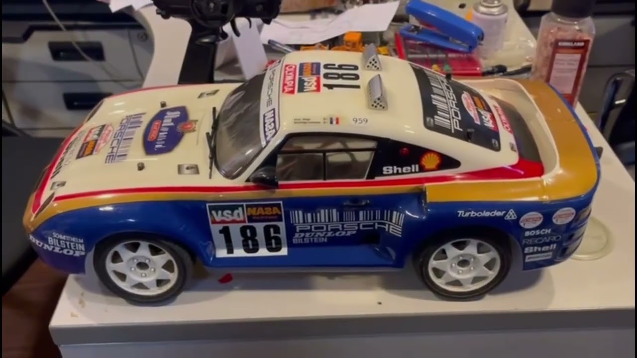 Paris Dakar Porsche 959 Carisma M48s 1/8 RTR RC not Tamiya 1/12