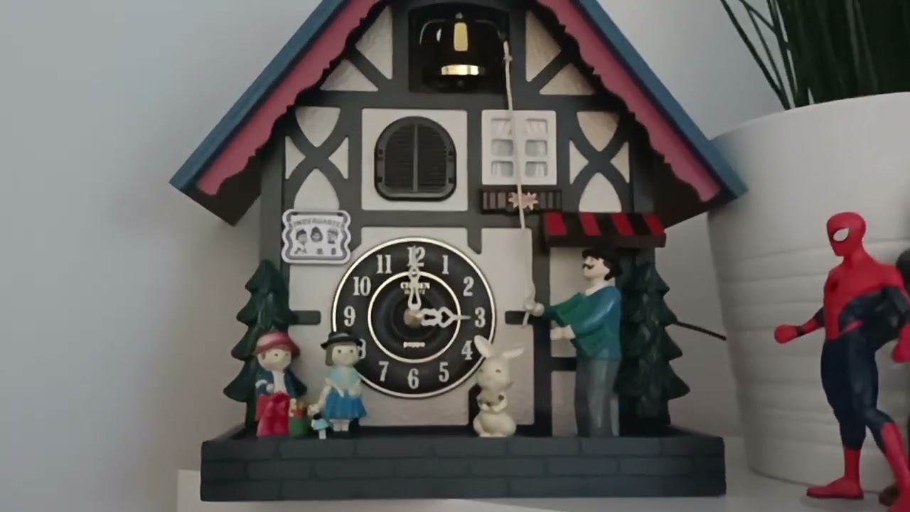 未使用CITIZEN メルヘンハウス ハト時計 掛時計 4MJ744 木製 鳩時計