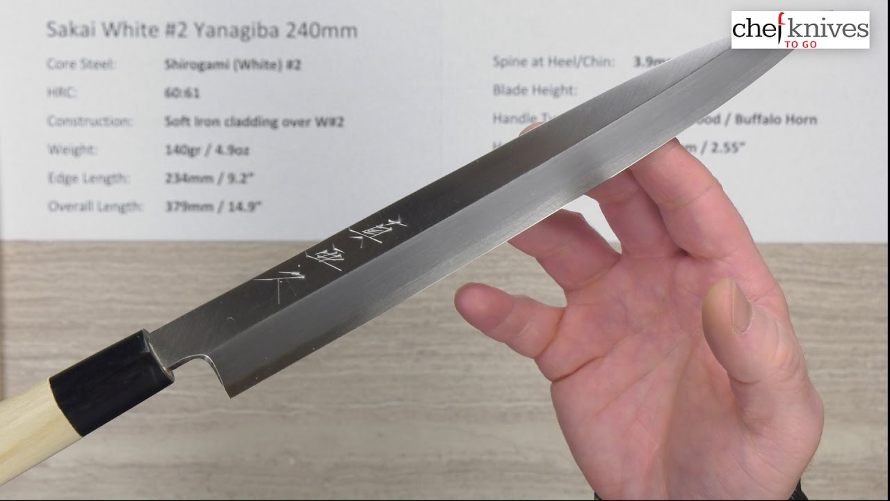 Sakai White #2 Yanagiba 240mm Quick Look - YouTube