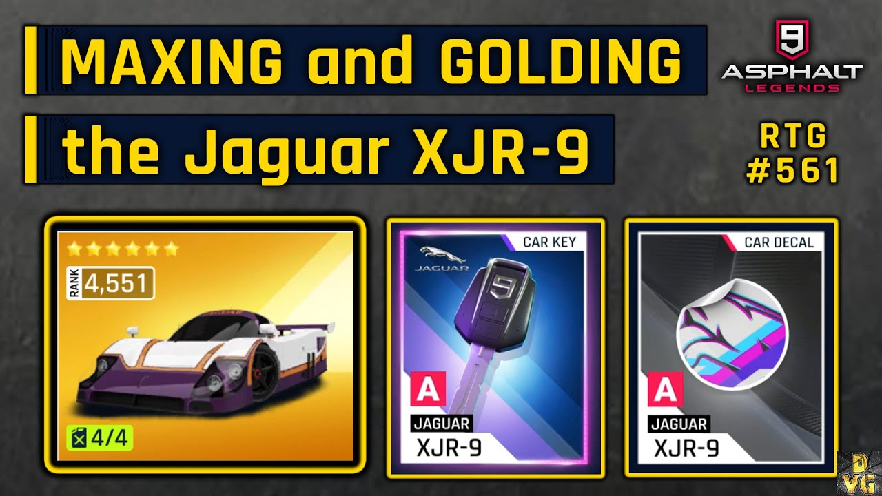 Asphalt 9 | MAXING and GOLDING the Jaguar XJR-9 | RTG #561 - YouTube