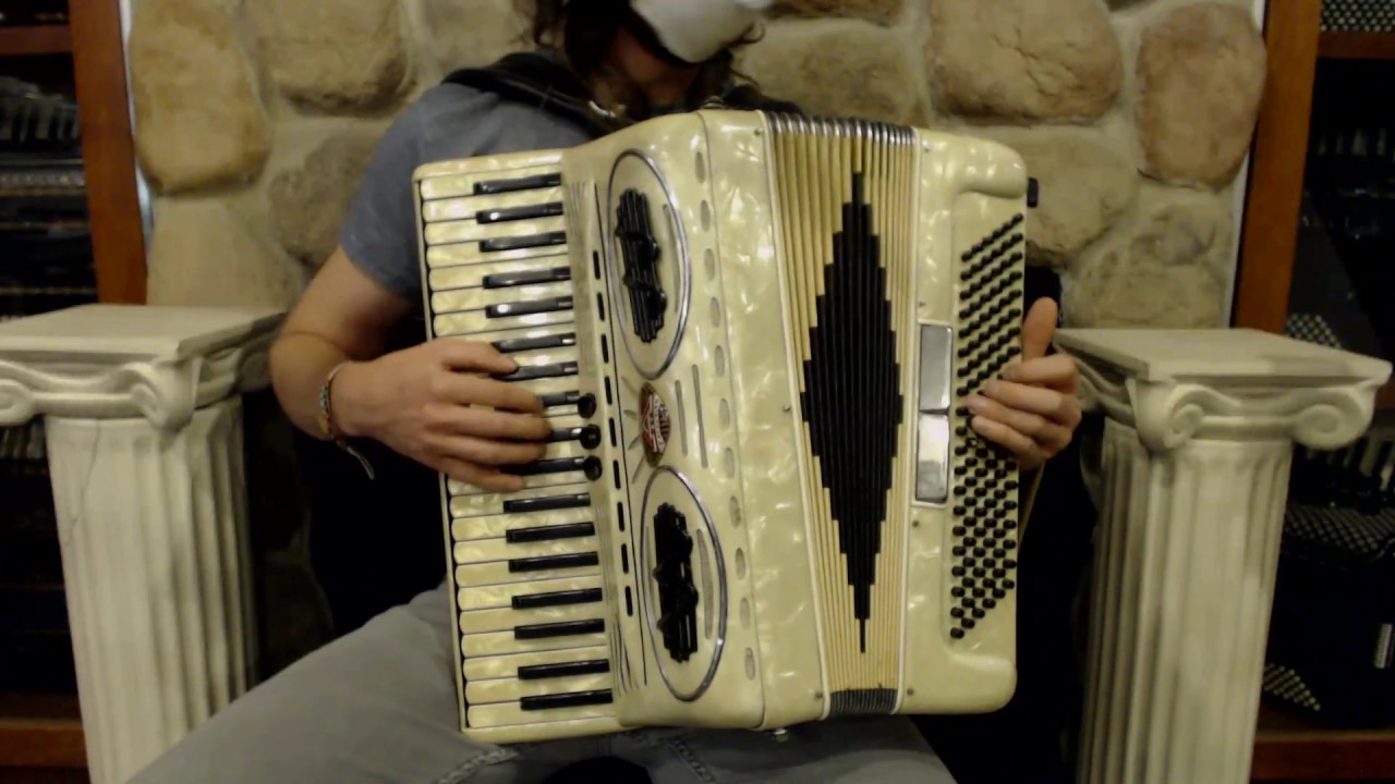 3798 - Ivory Excelsior Accordiana 306 Piano Accordion LM 41 120