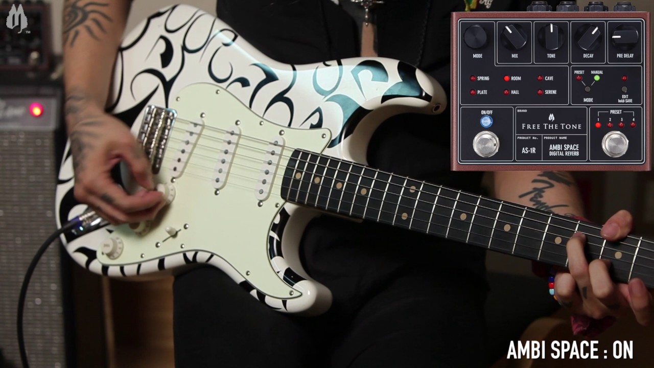 FREE THE TONE Ambi Space Digital Reverb AS-1R Demo by Duran - YouTube
