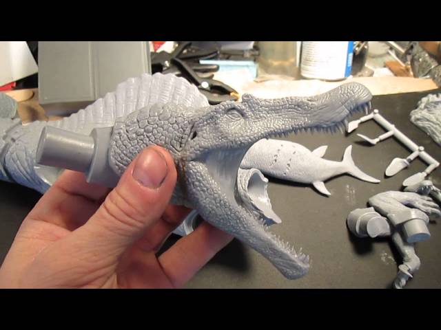 Pegasus Hobbies 1/24 Spinosaurus Model kit review - YouTube