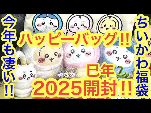 Chiikawa] Opening the Happy Bag 2025 Chiikawa Year of the Snake