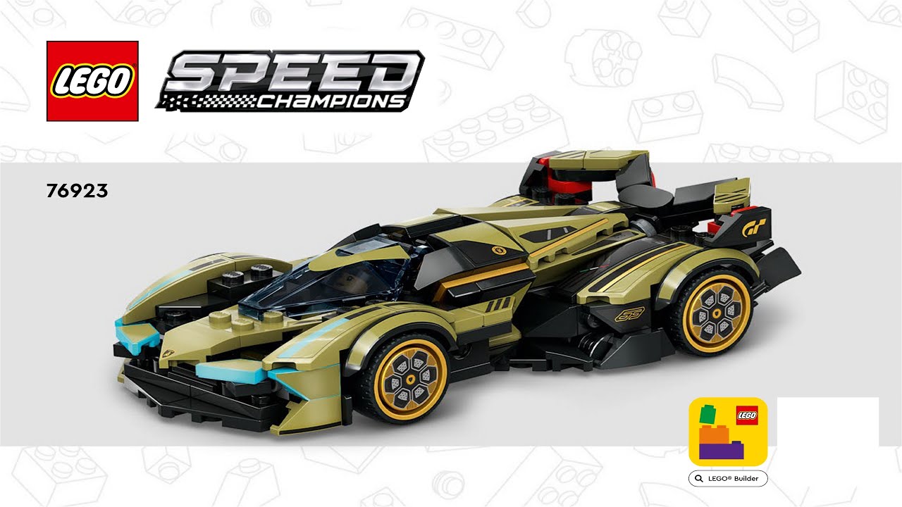 🏁 LEGO instructions 🏁 Speed Champions 🏁 76923 🏁 Lamborghini
