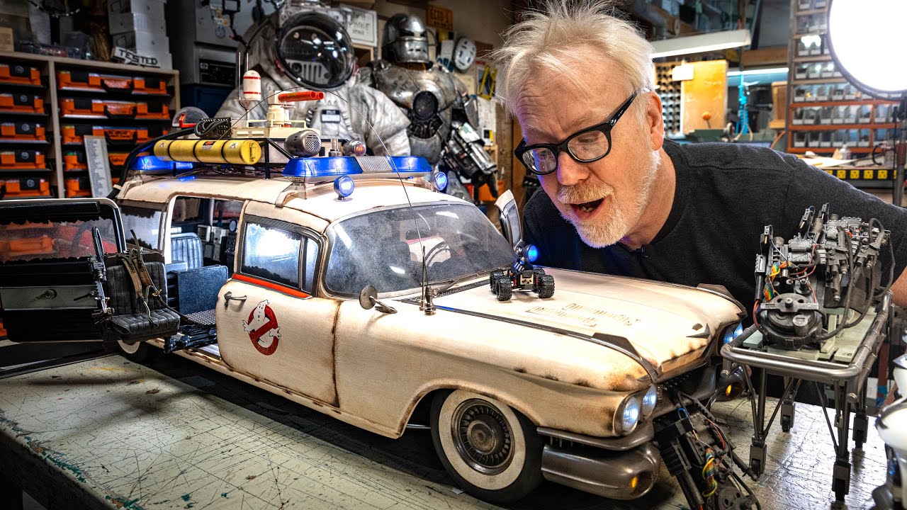 Adam Savage Unboxes Ghostbusters: Afterlife's Ecto-1! - YouTube