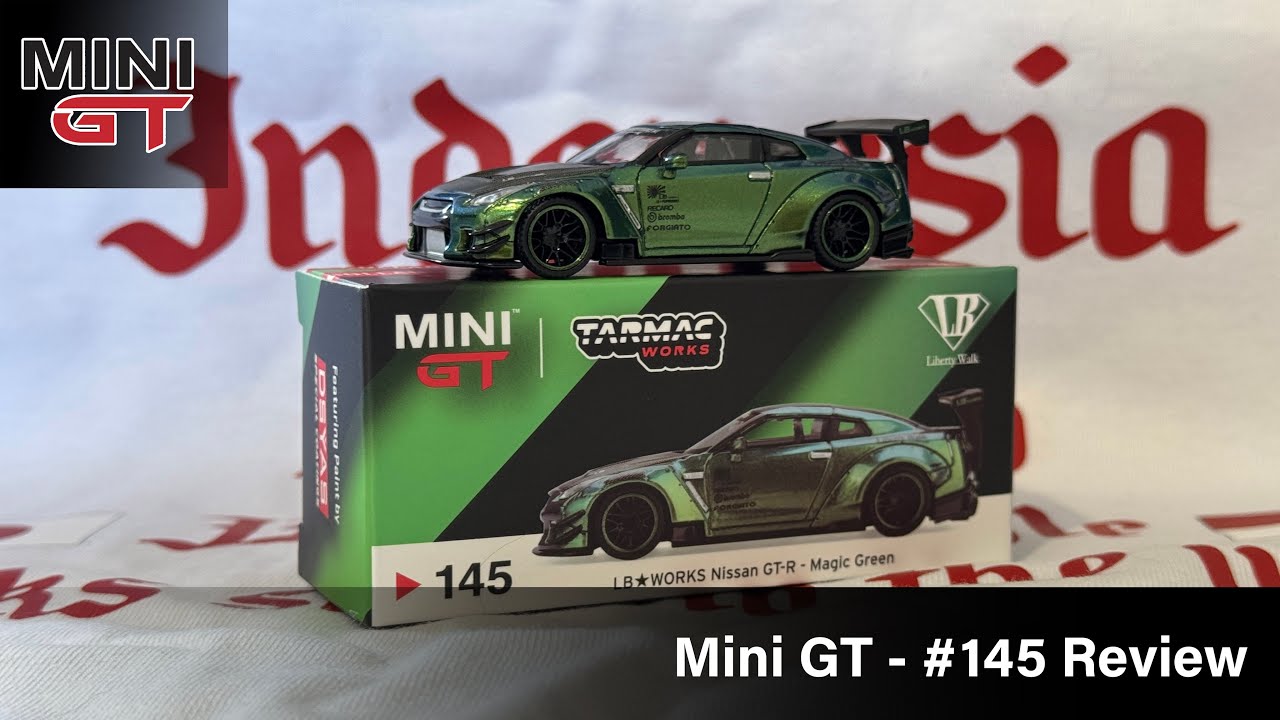 Mini GT - LB Works Nissan GT-R R35 Magic Green #145 MGT00145 - YouTube