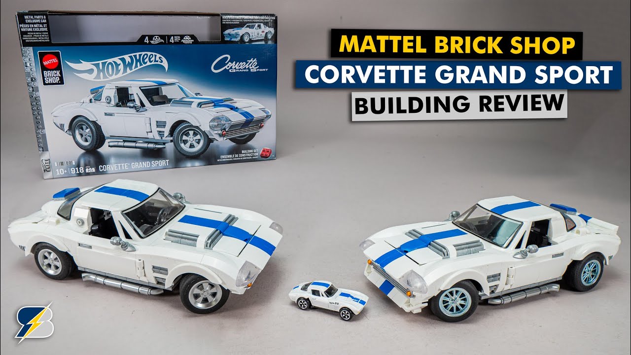Mattel Brick Shop Corvette Grand Sport - custom parts, metal