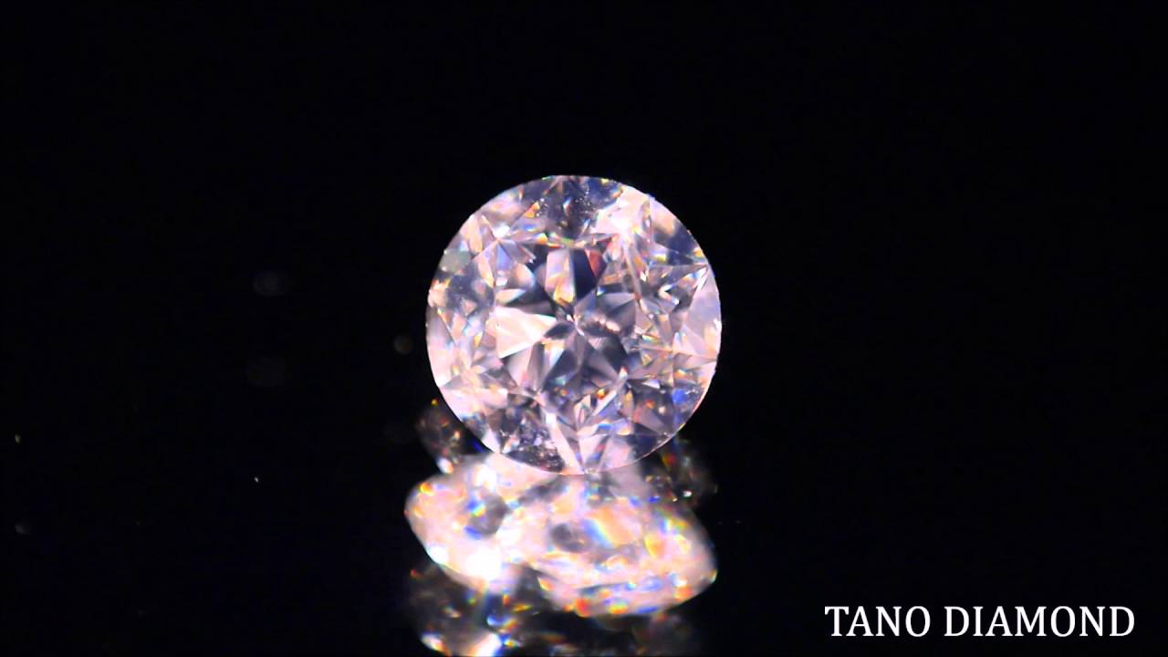 57面体カット 】【 ダイヤの中に星(五芒星)が見えます 】 天然