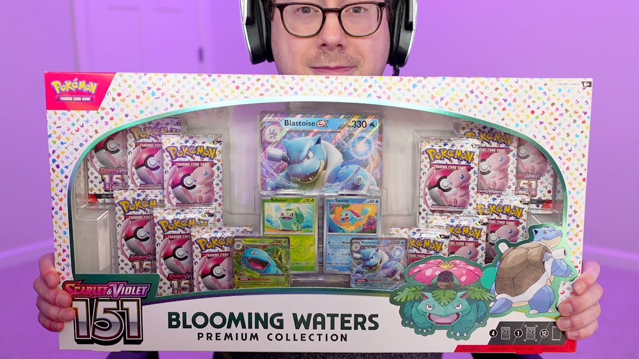 Blooming Waters Premium Collection! Pokemon 151! - YouTube