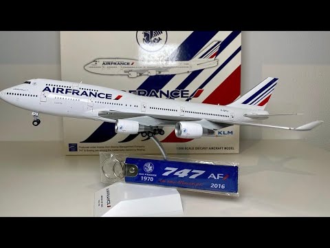 UNBOXING And REVIEW!! Jc wings 1:200 Air France Boeing 747-400 Reg
