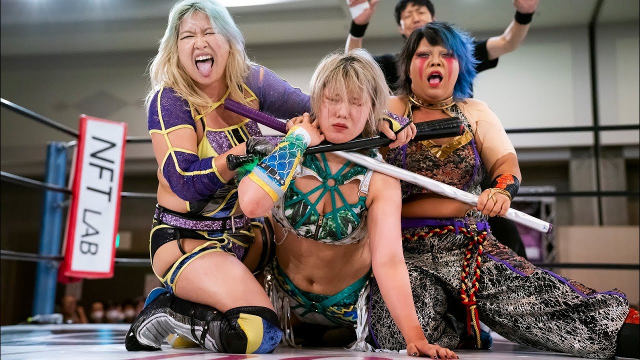 スターダム】大江戸隊が大暴れ！バットと鉄パイプを持ち出しゴッズアイ