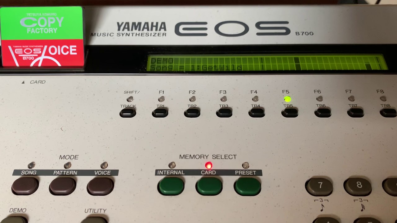 YAMAHA EOS B700 DEMO SONG / VOICE CARD TK200 