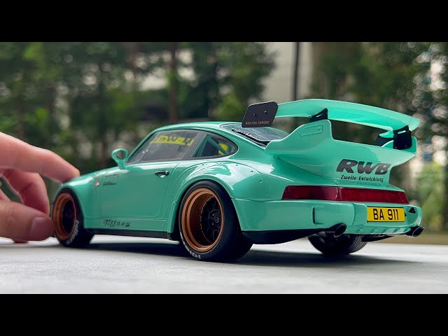Unboxing Porsche 964 RWB Tiffany | 1/18 Car Model | Diecast Show