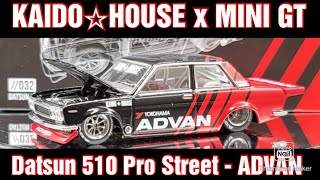 KAIDO☆HOUSE x MINI GT Datsun 510 Pro Street,ADVAN Livery - YouTube