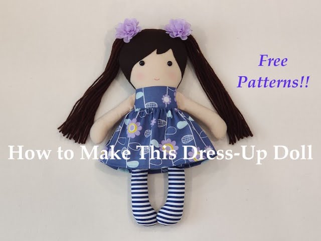着せ替え人形の作り方（無料型紙付き） - YouTube