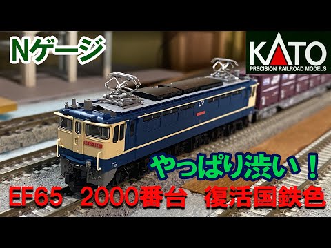Nゲージ】KATO「EF65 2000番台 復活国鉄色」やっぱり渋い！ - YouTube