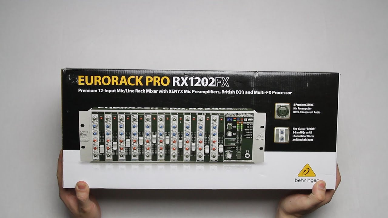 Behringer Eurorack Pro RX1202FX Unboxing - YouTube